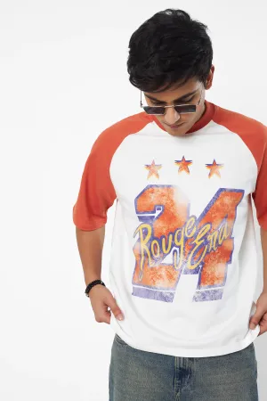Orange Rouge Era Raglan T-Shirt