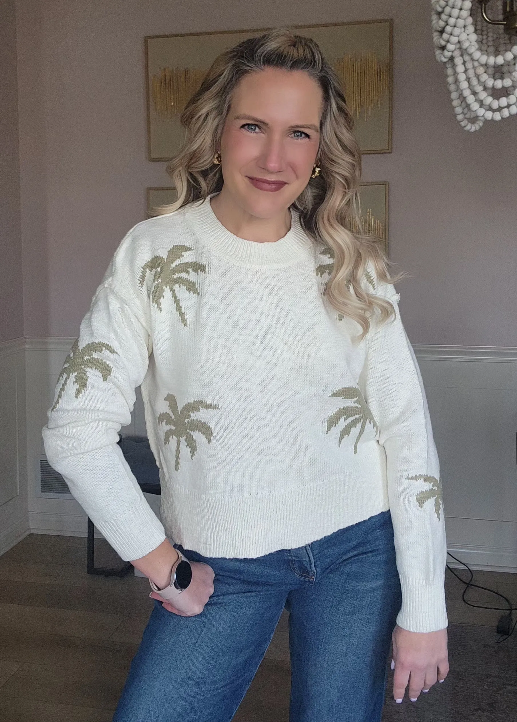 Palm Tree Sweater