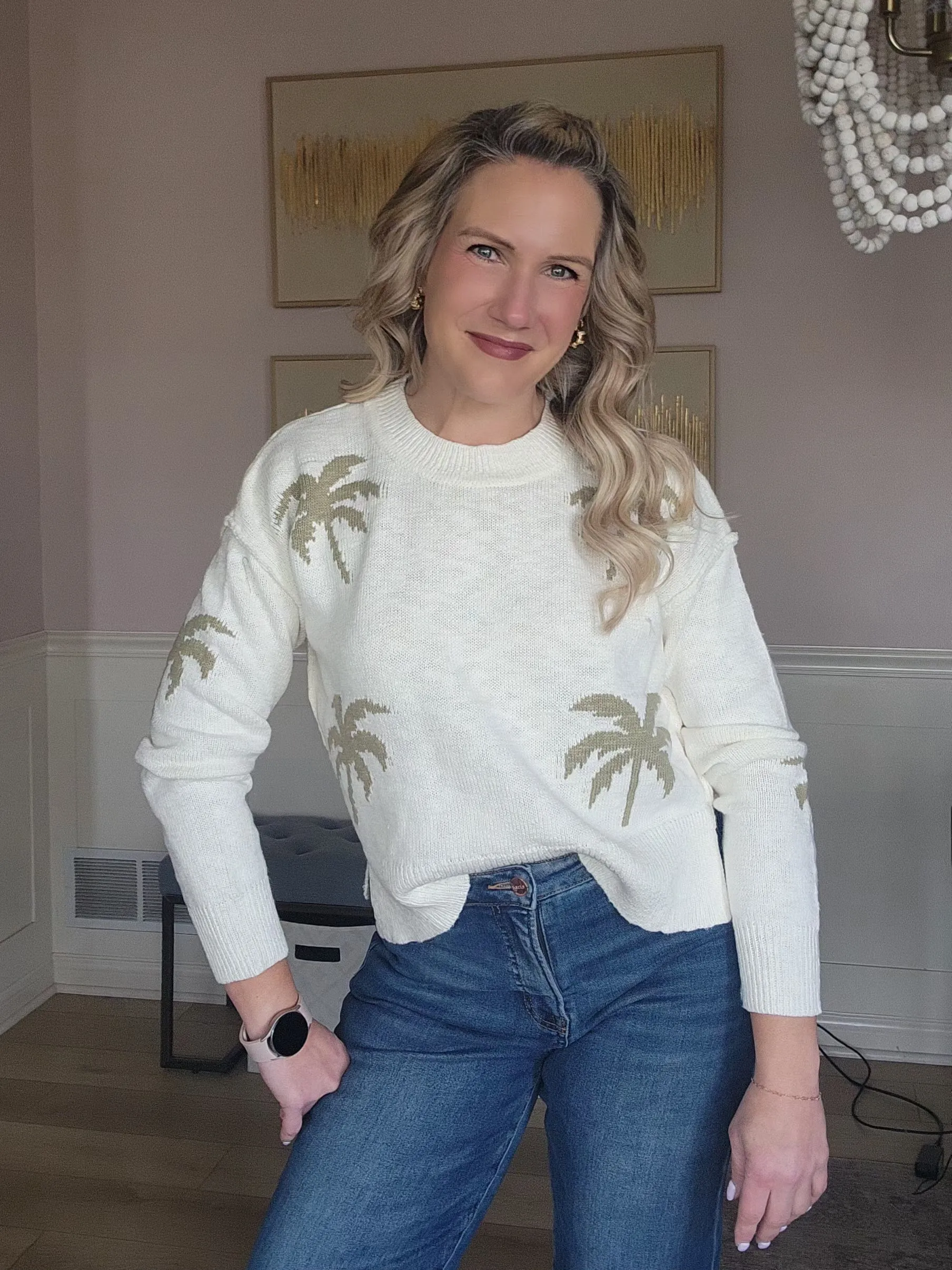 Palm Tree Sweater