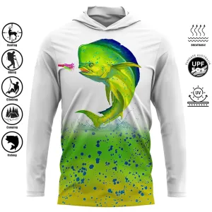 Pelagic Pro Series Men Fishing Hooded Shirt - UPF 50  Sun Protection