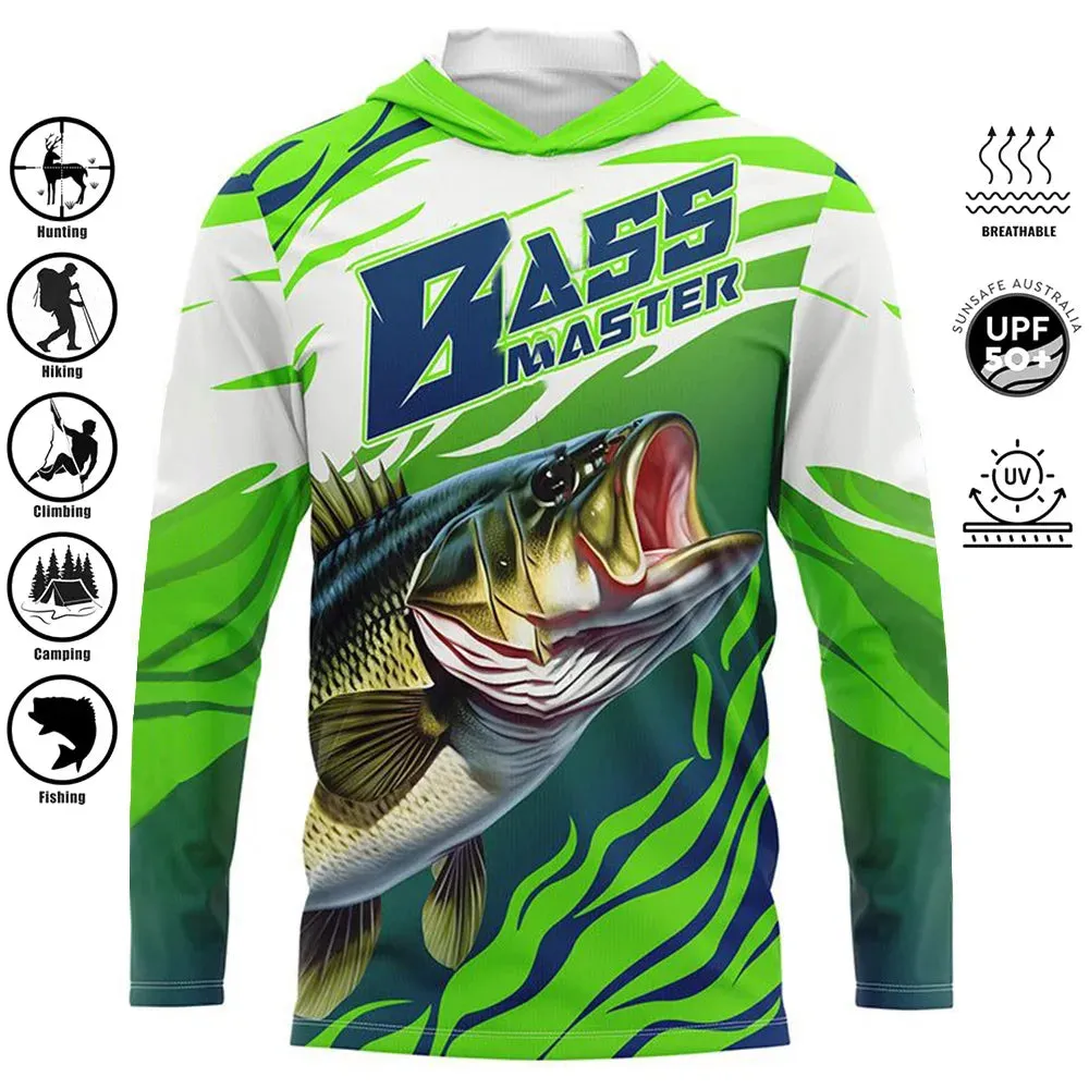 Pelagic Pro Series Men Fishing Hooded Shirt - UPF 50  Sun Protection