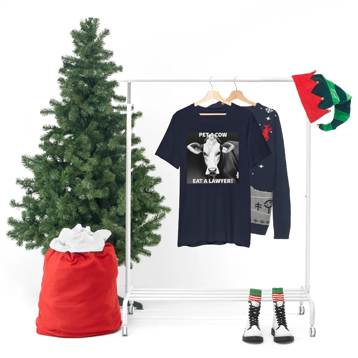 PET A COW B&W Short Sleeve Tee