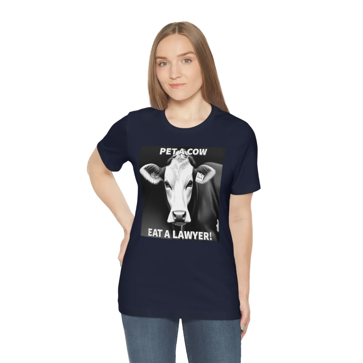 PET A COW B&W Short Sleeve Tee
