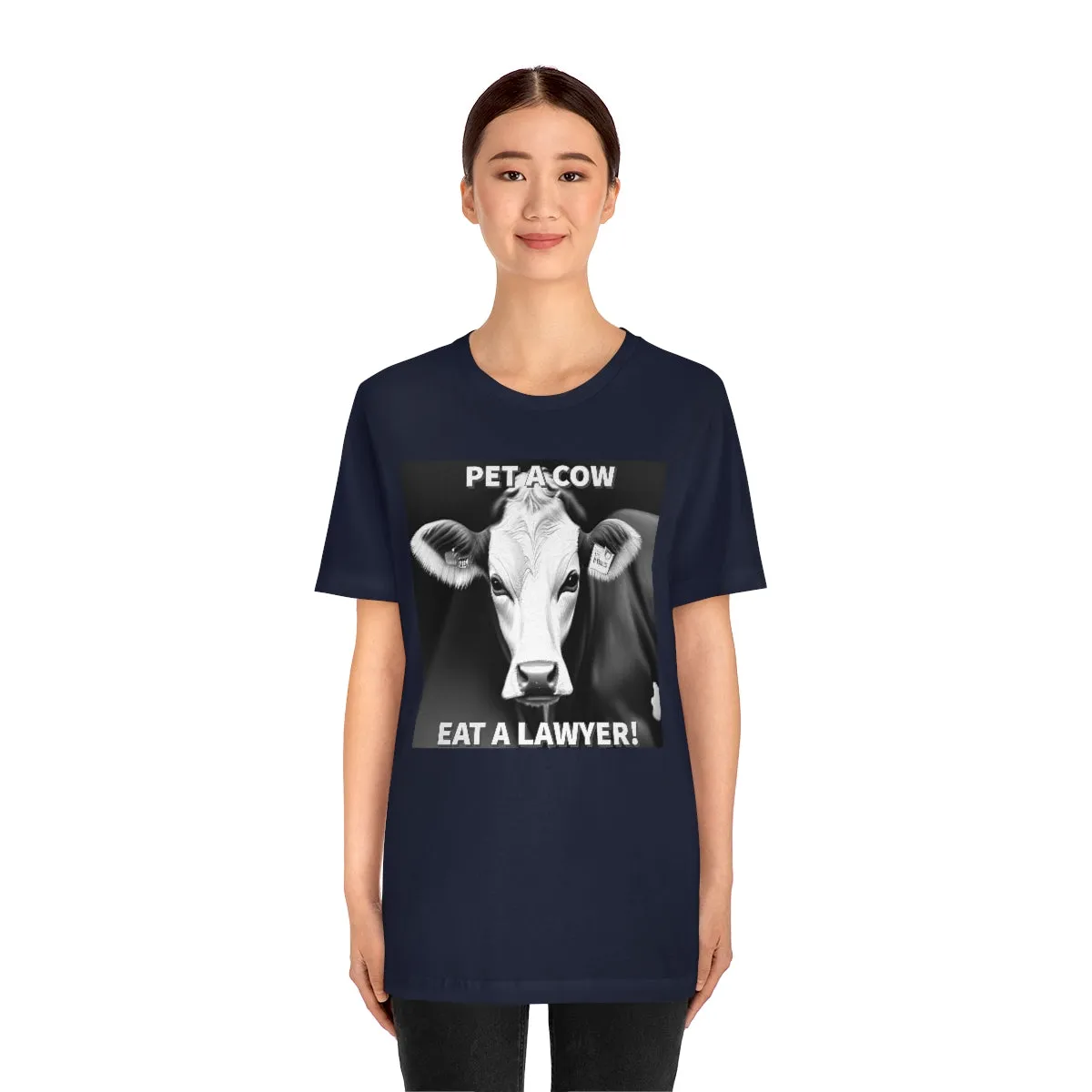 PET A COW B&W Short Sleeve Tee