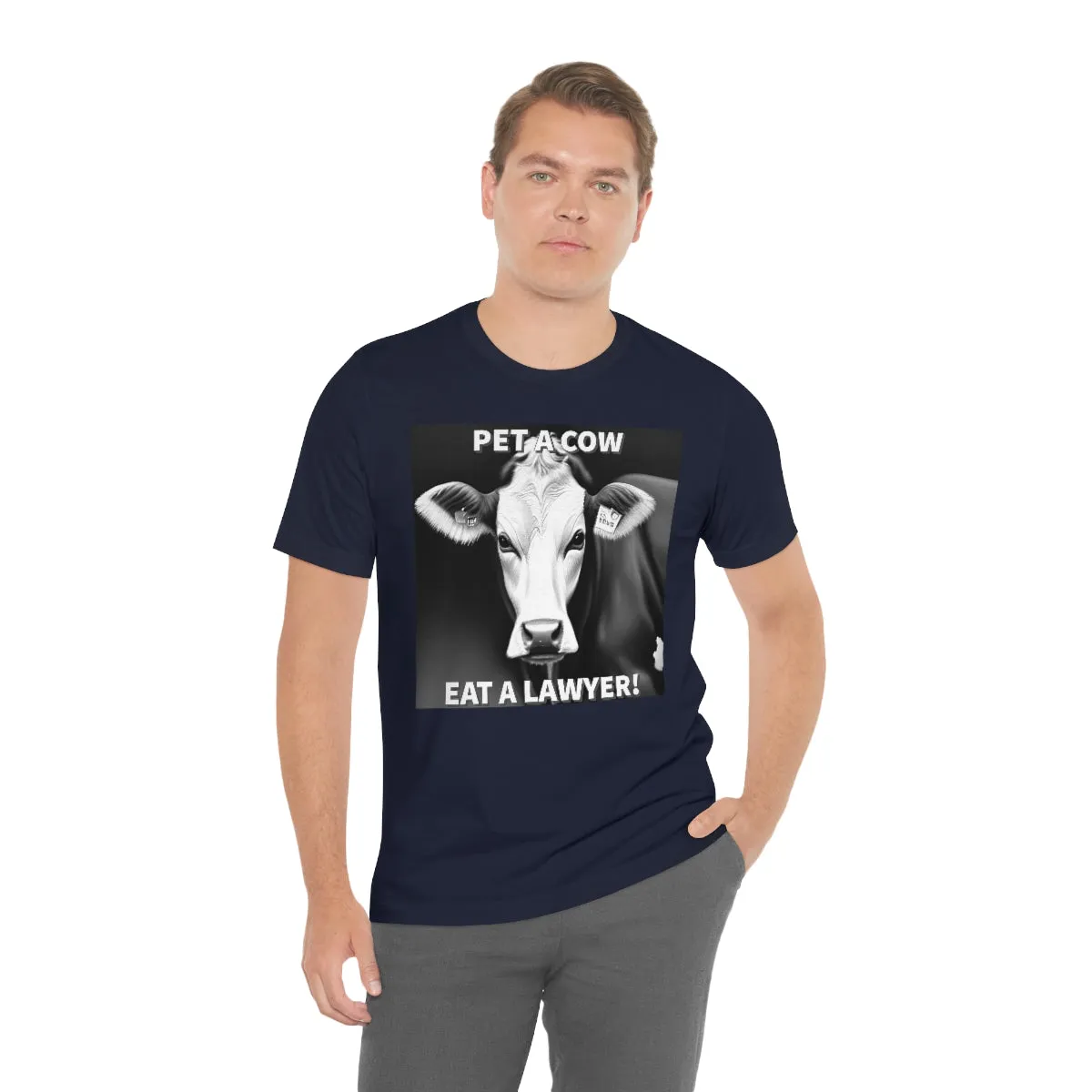 PET A COW B&W Short Sleeve Tee