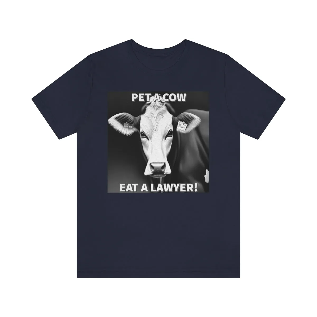 PET A COW B&W Short Sleeve Tee