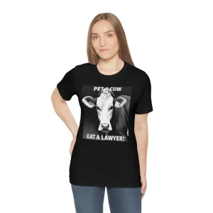 PET A COW B&W Short Sleeve Tee