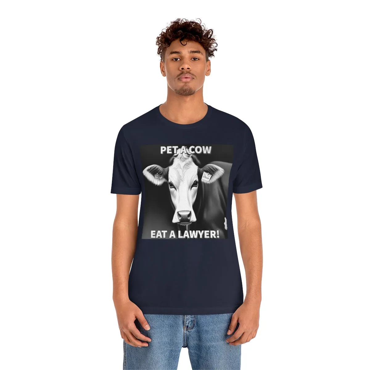 PET A COW B&W Short Sleeve Tee