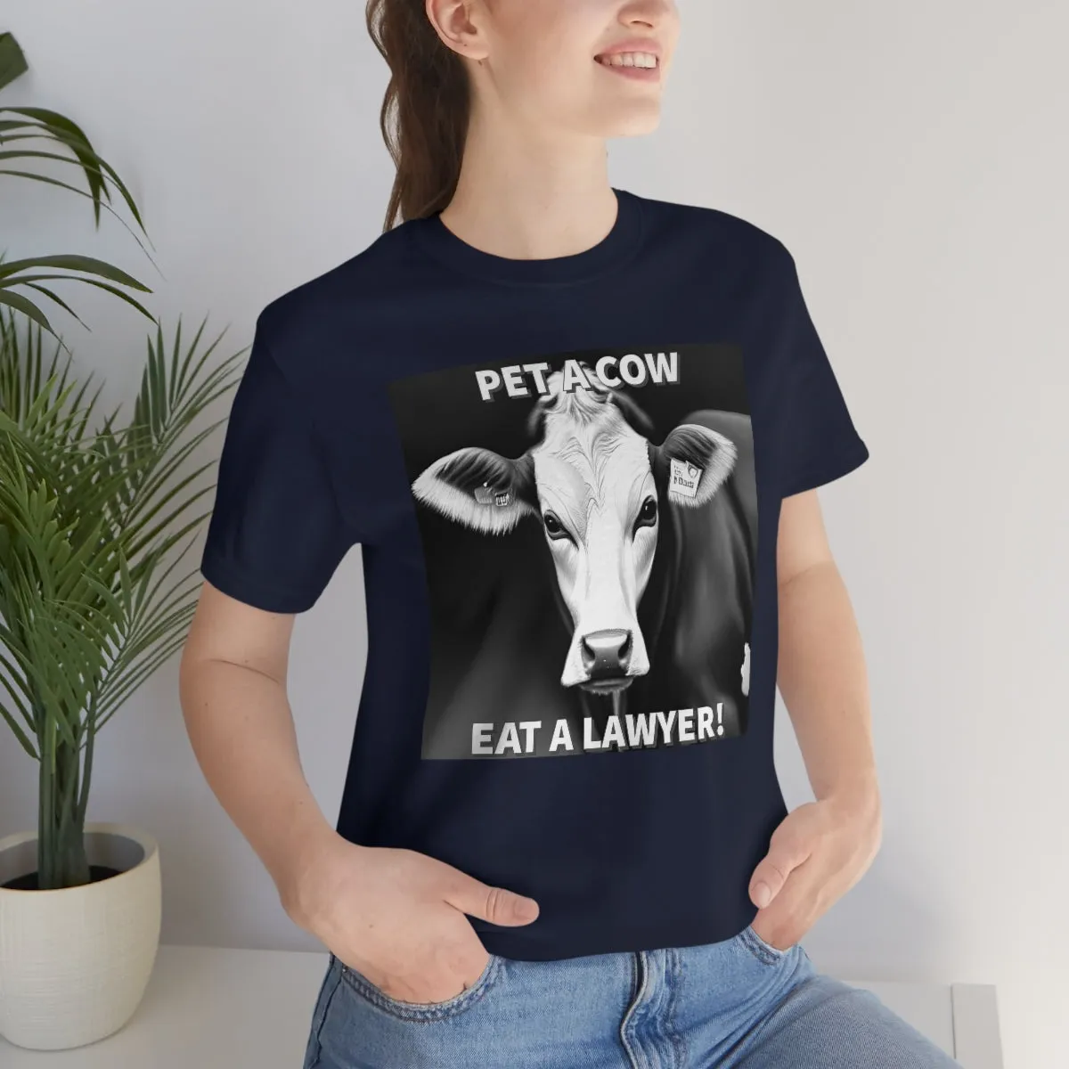 PET A COW B&W Short Sleeve Tee