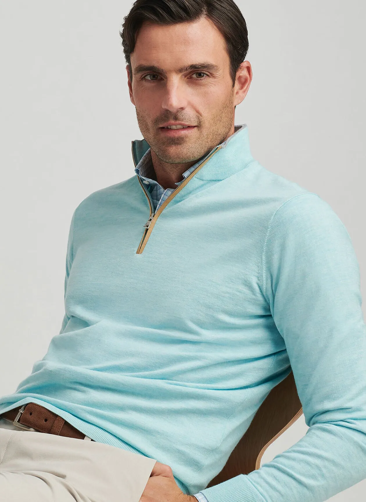 Peter Millar Excursionist Flex Quarter-Zip Sweater