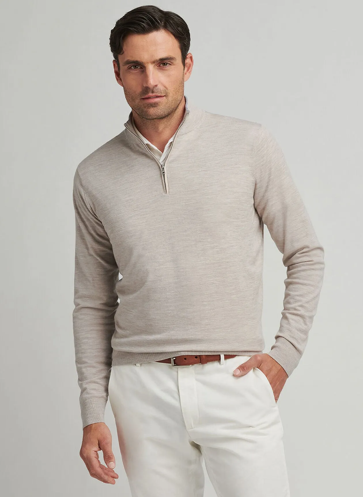 Peter Millar Excursionist Flex Quarter-Zip Sweater