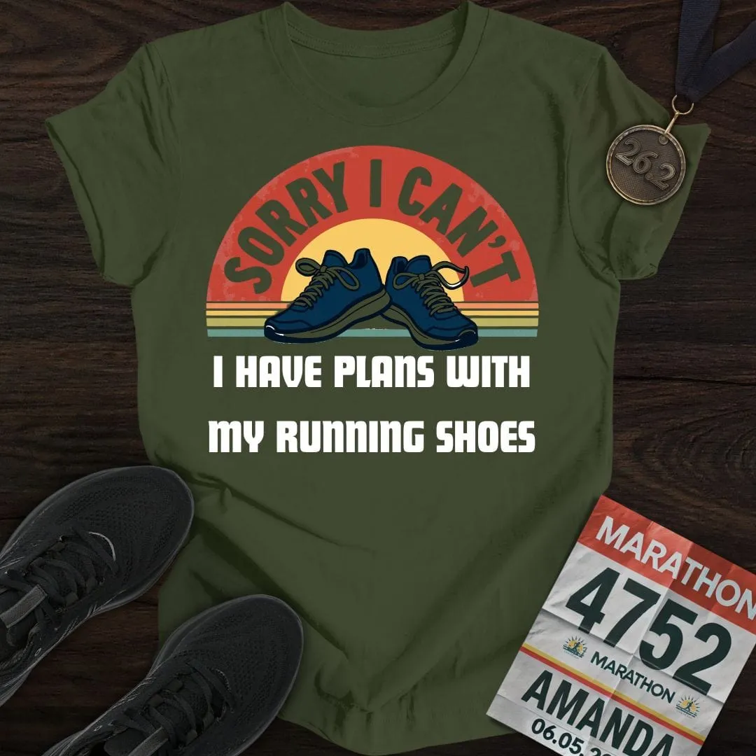 Plans With Running Shoes T-shirt