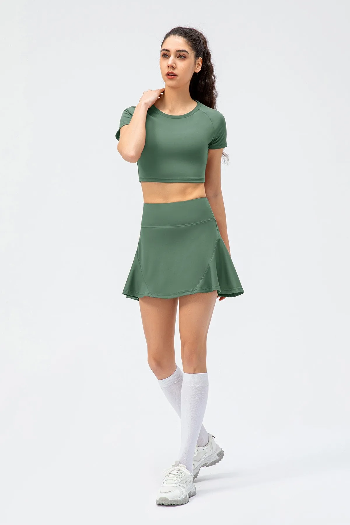 Pleated Tennis Skirts Built-in Short Liner