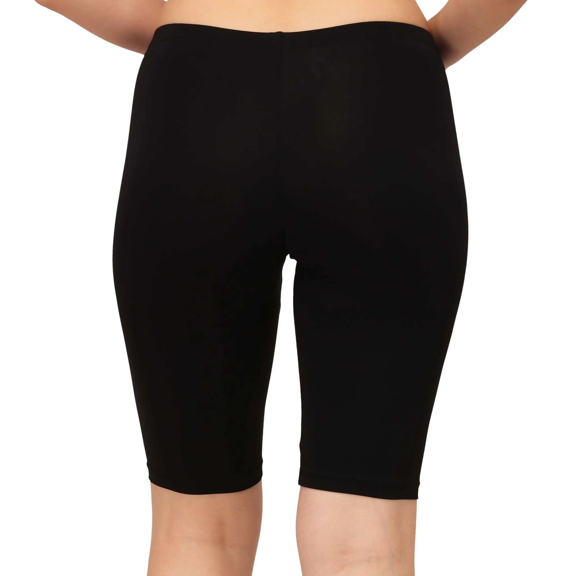 Polyamide Spandex Knee Length Cycling Shorts (PACK of 2)