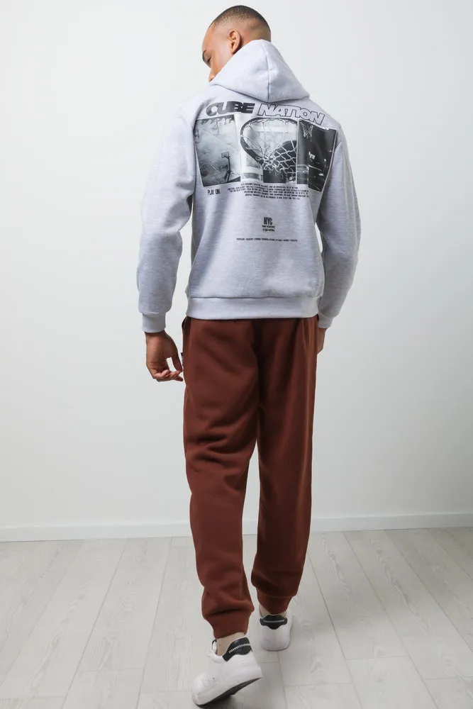 Printed Tracktop Grey