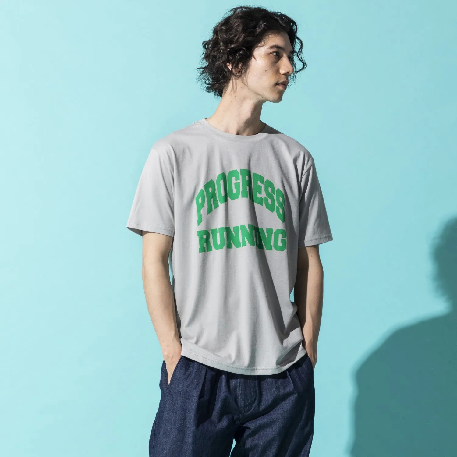 PROGRESS RUNNING CLUB | プログレス ランニング クラブ　Begin別注 VARSITY LOGO T