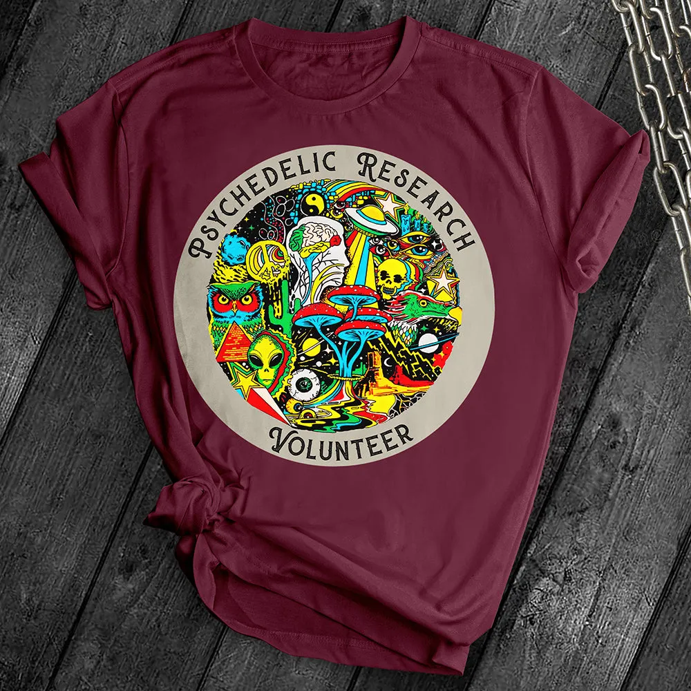 Psychedelic Research Volunteer Tee