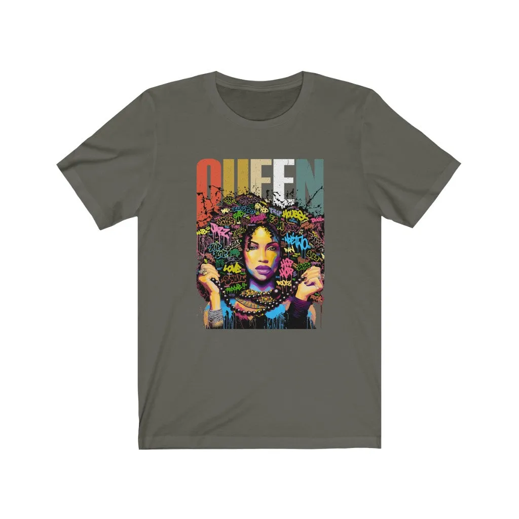 Queen Graffiti Jersey Short Sleeve Tee