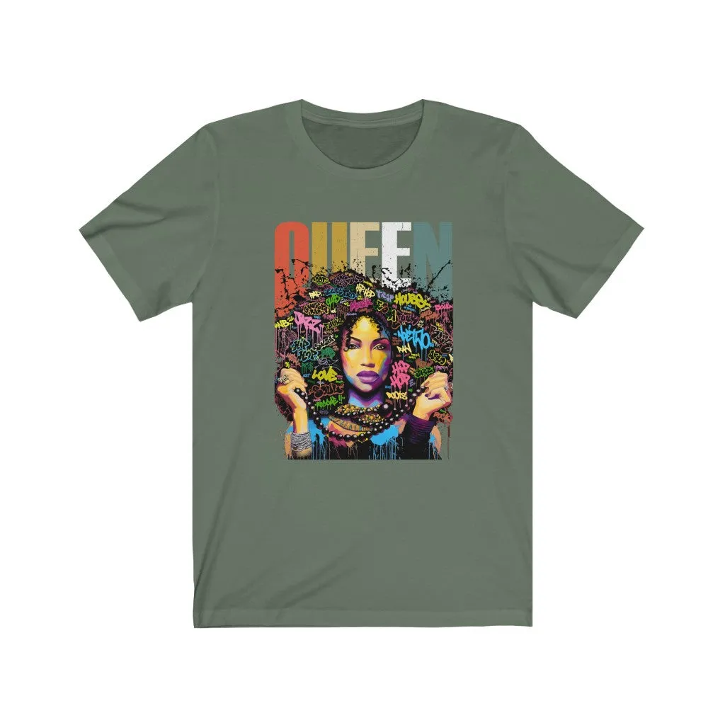 Queen Graffiti Jersey Short Sleeve Tee