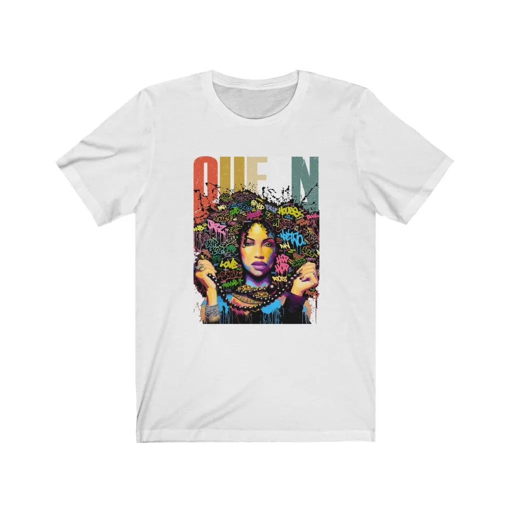 Queen Graffiti Jersey Short Sleeve Tee