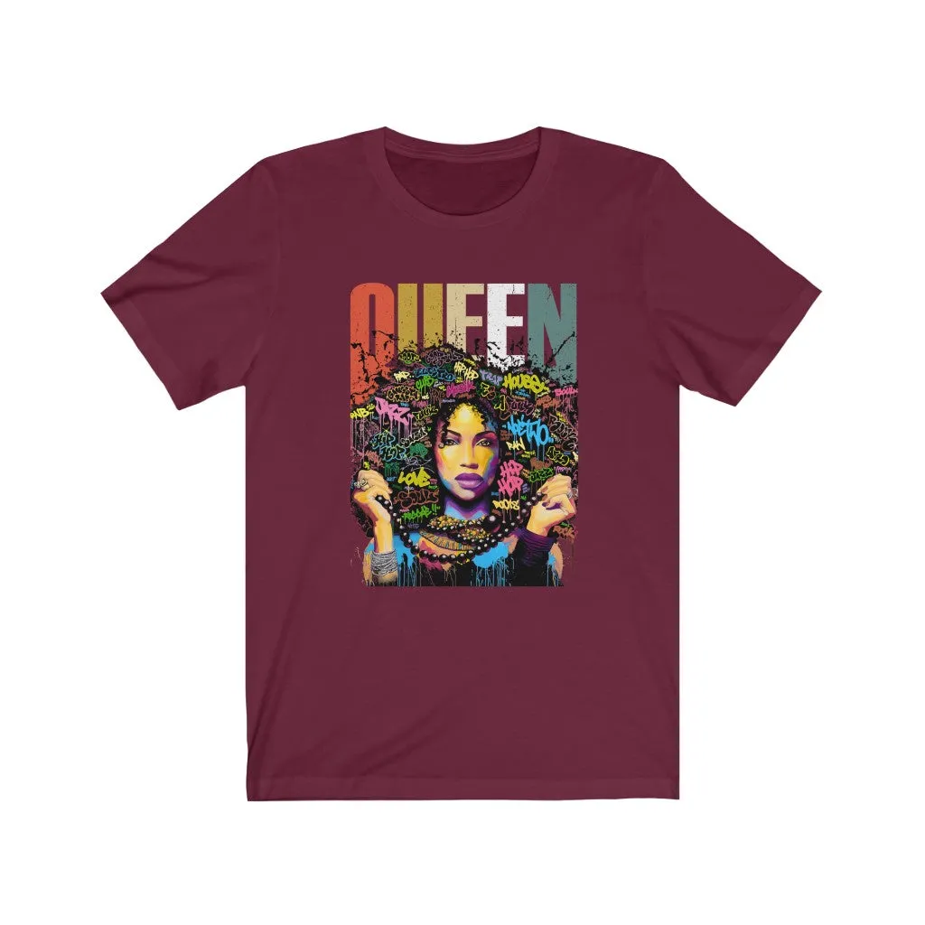 Queen Graffiti Jersey Short Sleeve Tee