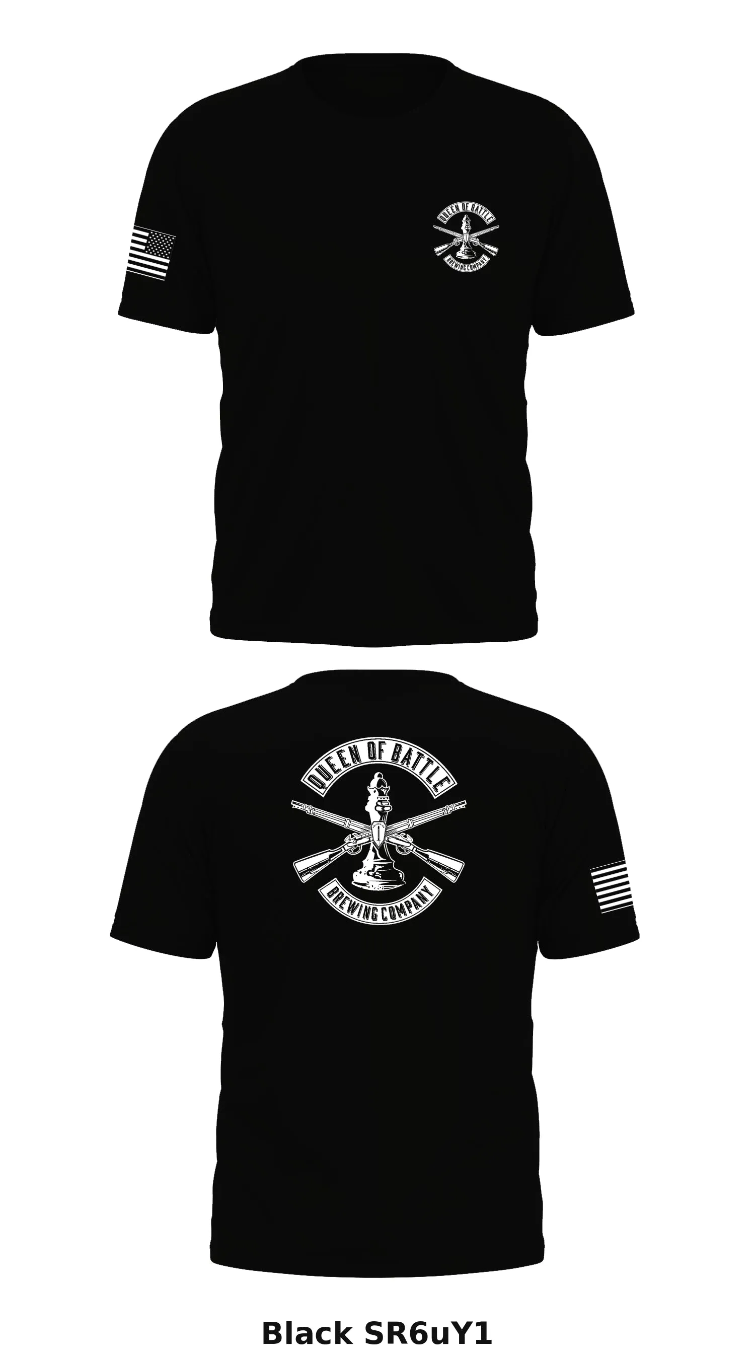 Queen of Battle Brewing Company Store 1 Core Men's SS Performance Tee - SR6uY1