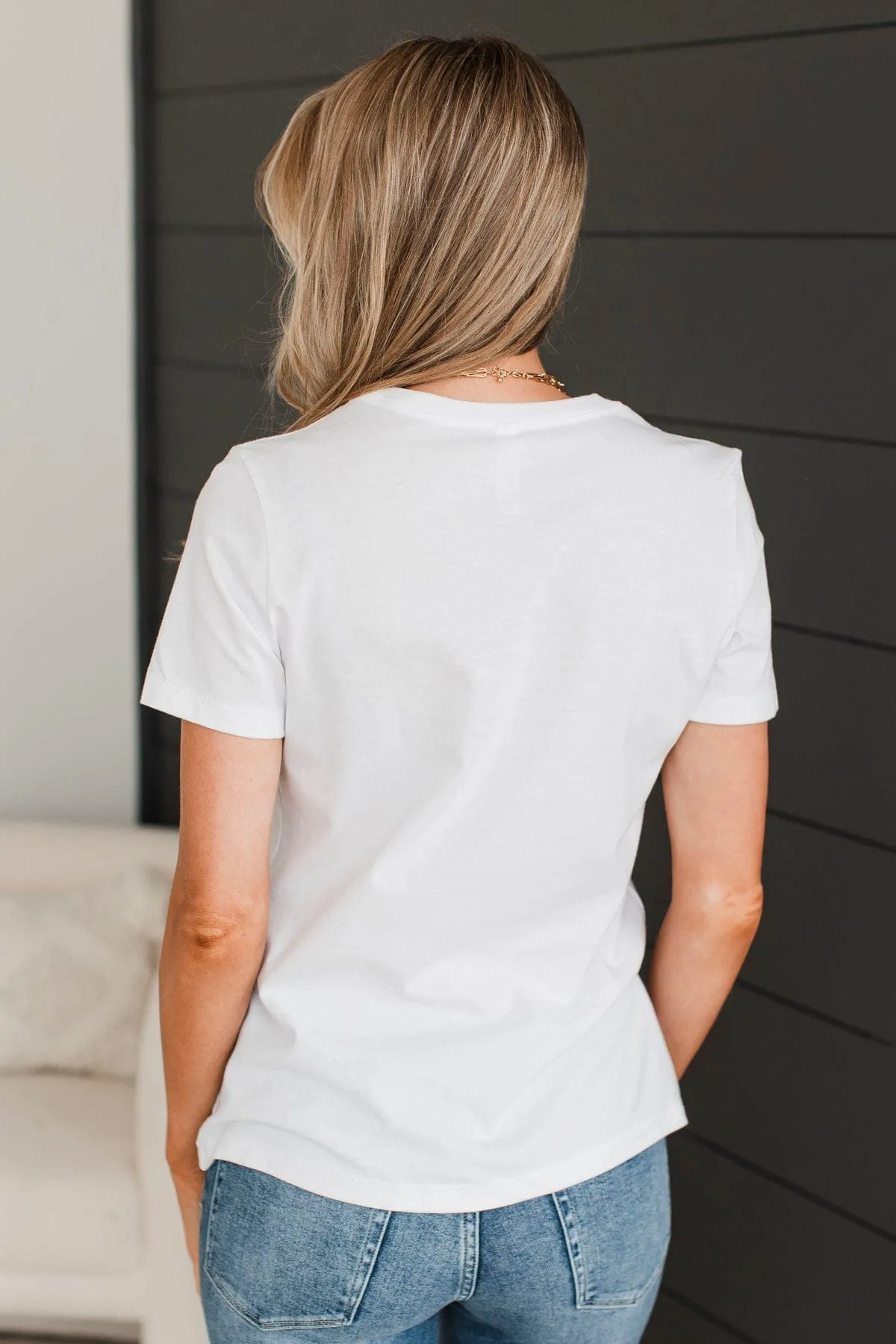 "Ain't Going Down" Graphic Tee- White