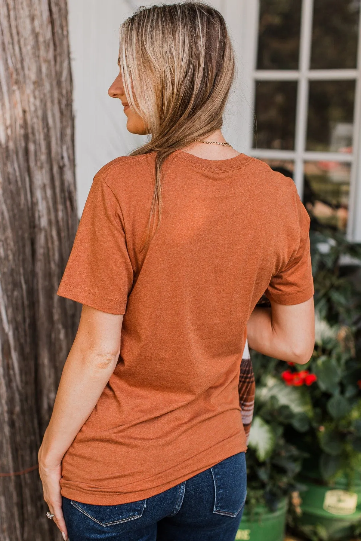 "Coffee & Grace" Graphic Tee- Burnt Orange