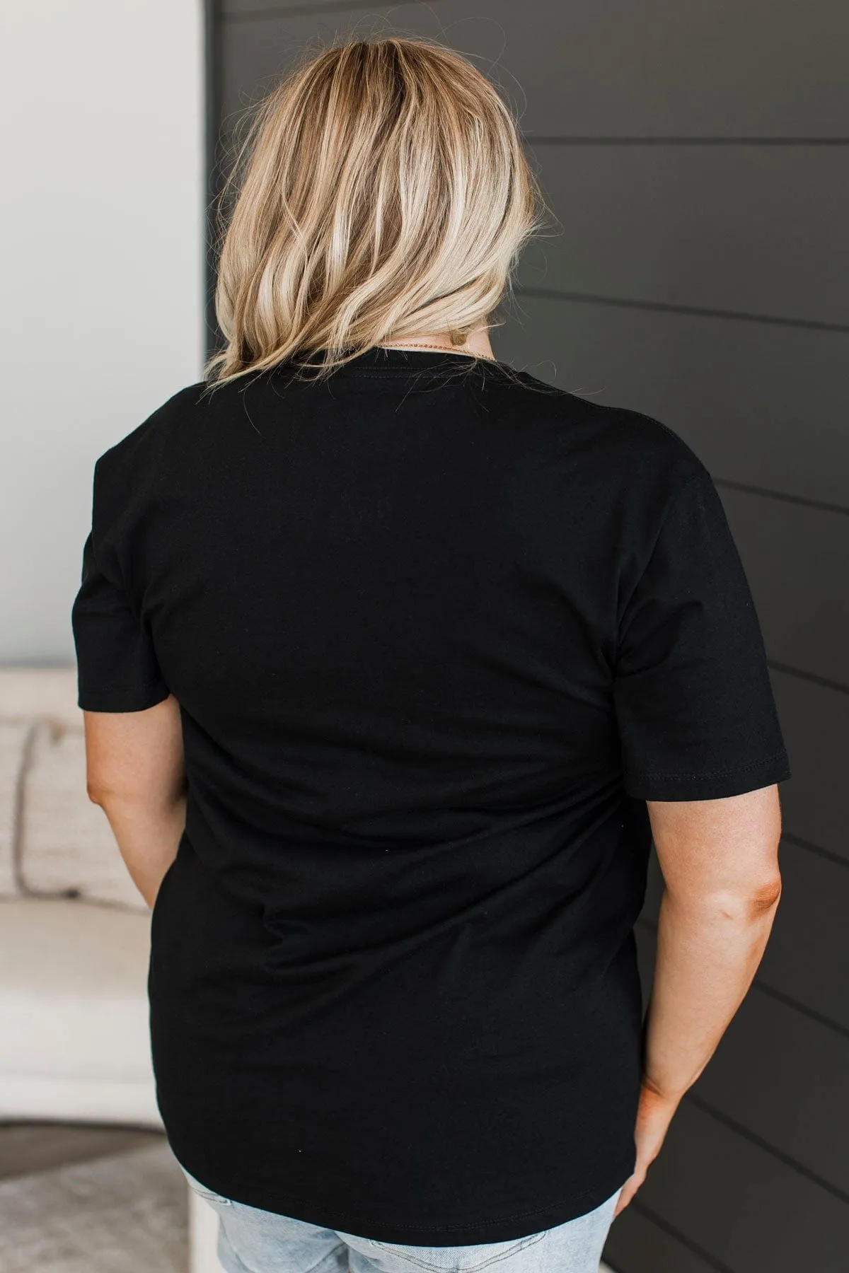 "Mountains Are Calling" Graphic Tee- Black