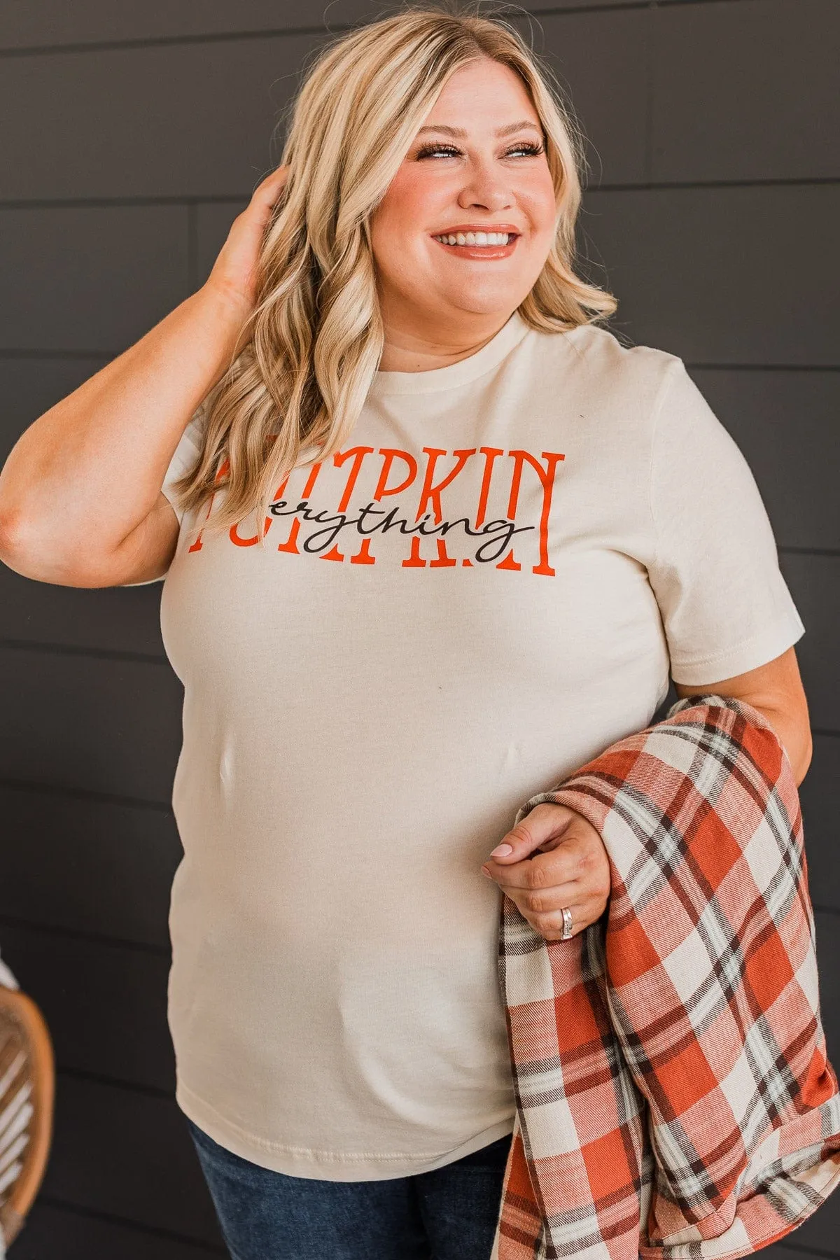 "Pumpkin Everything" Graphic Tee- Cream