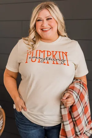 "Pumpkin Everything" Graphic Tee- Cream