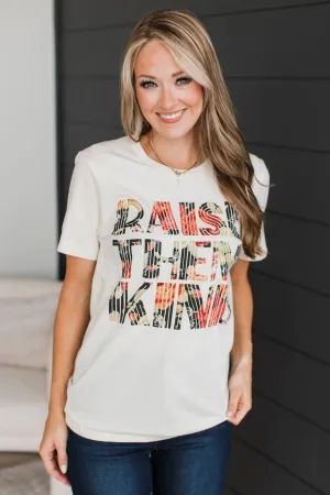 "Raise Them Kind" Graphic Tee- Cream