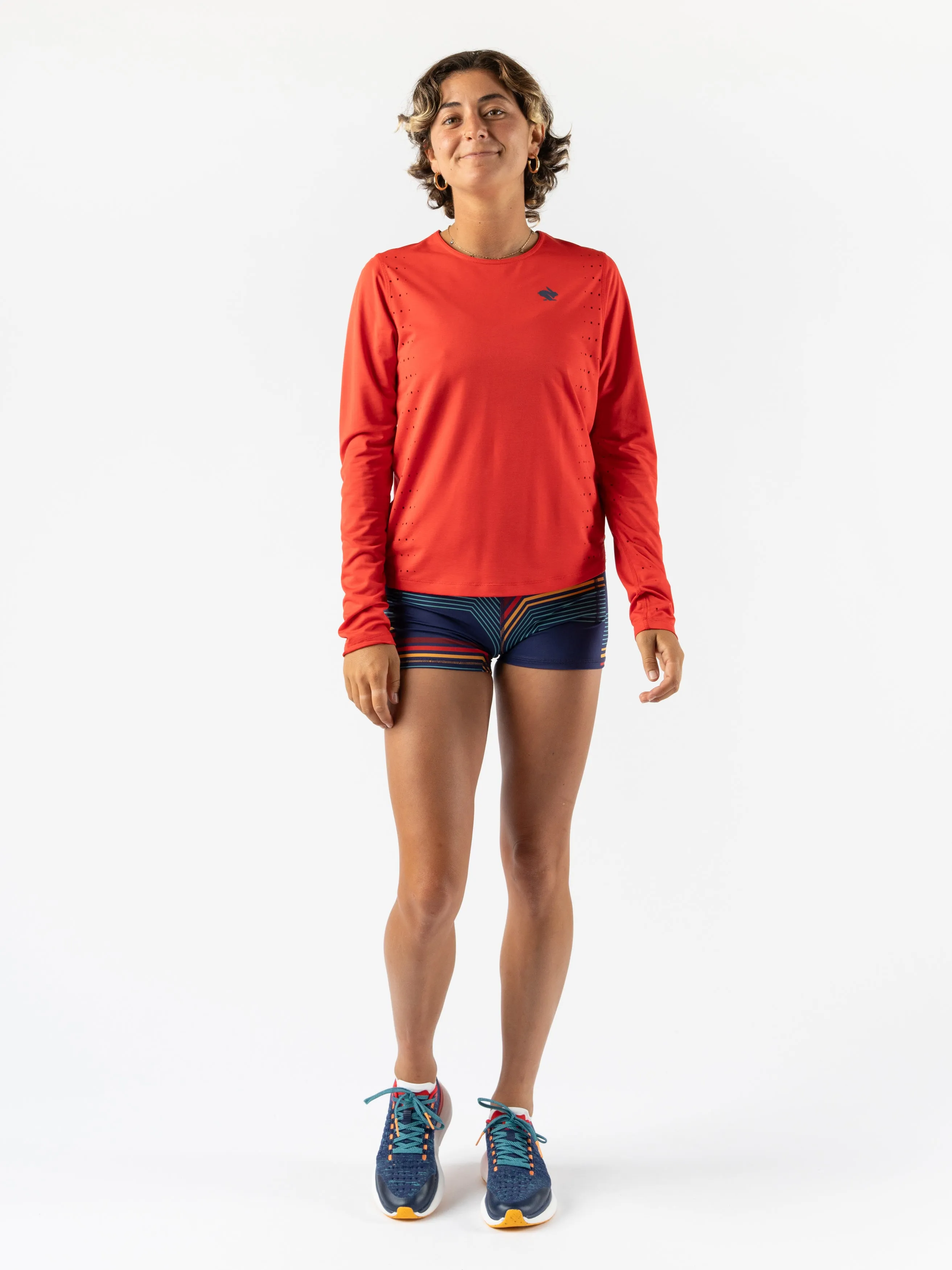 rabbit - Race Pace Tee LS - Fiery Red - Women's