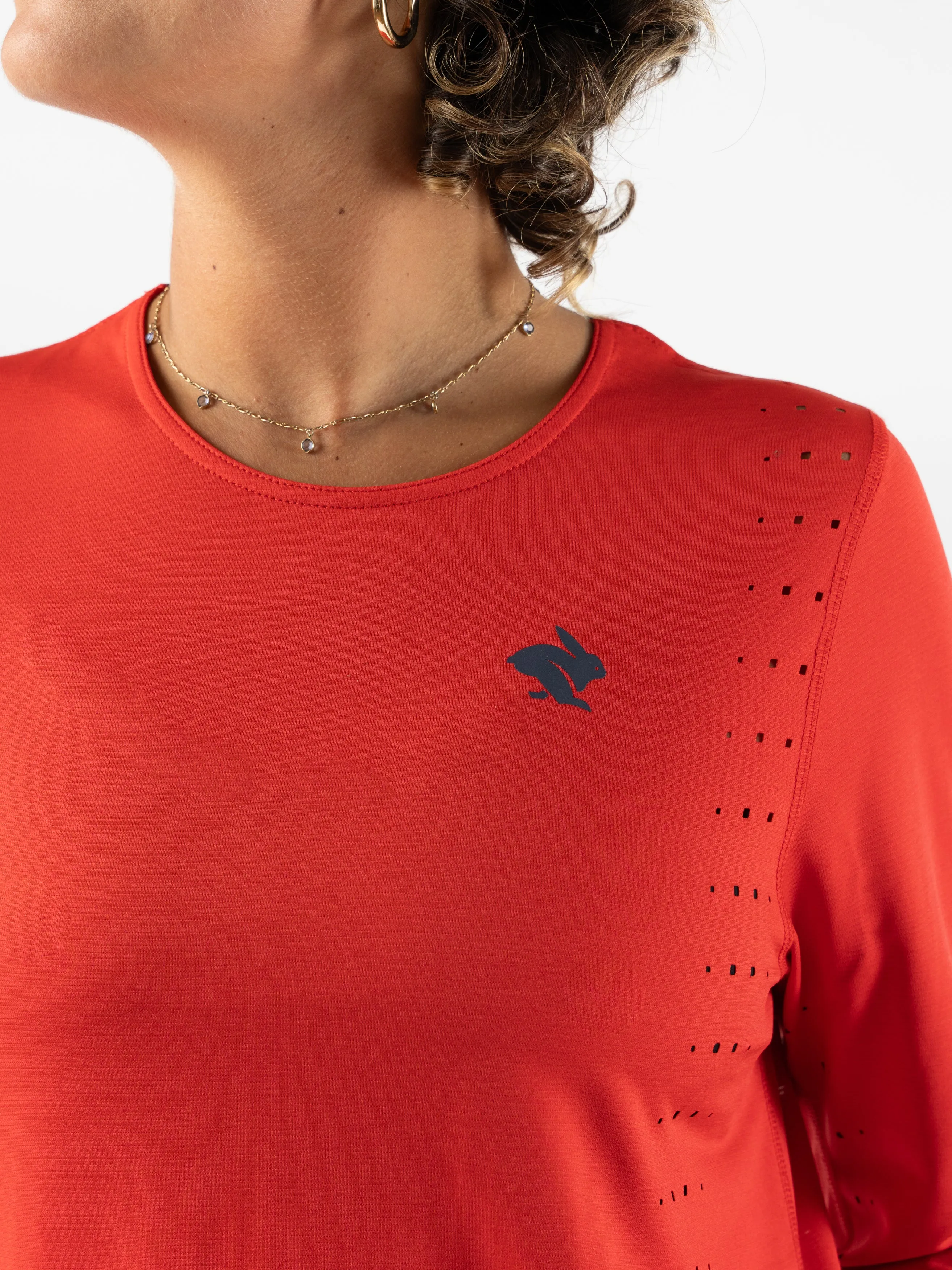 rabbit - Race Pace Tee LS - Fiery Red - Women's