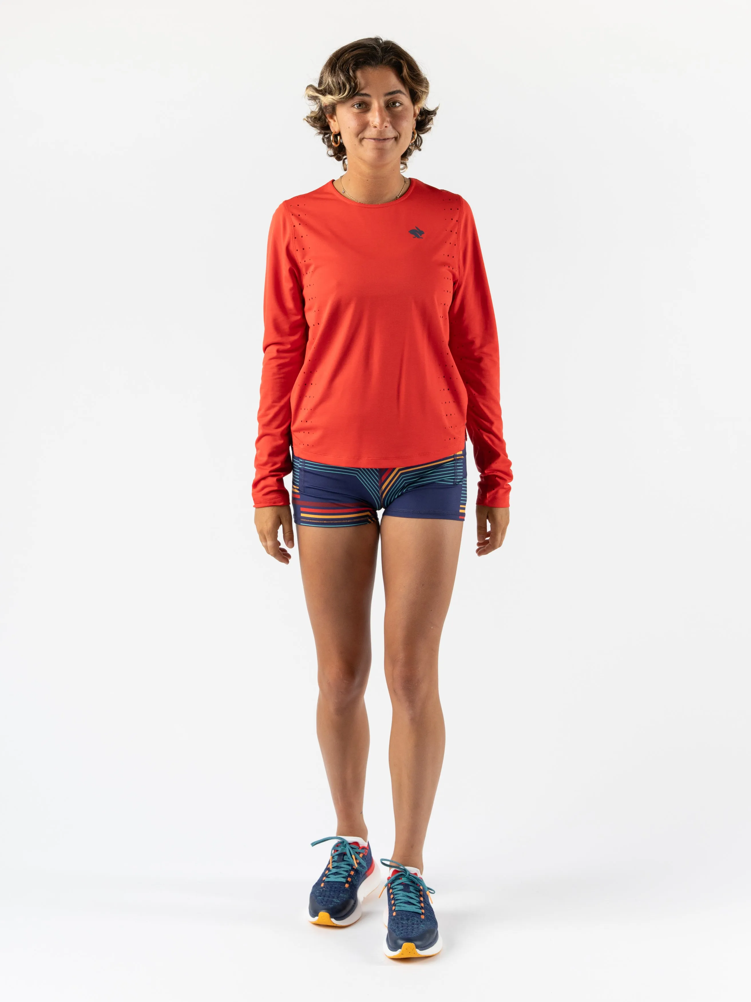 rabbit - Race Pace Tee LS - Fiery Red - Women's
