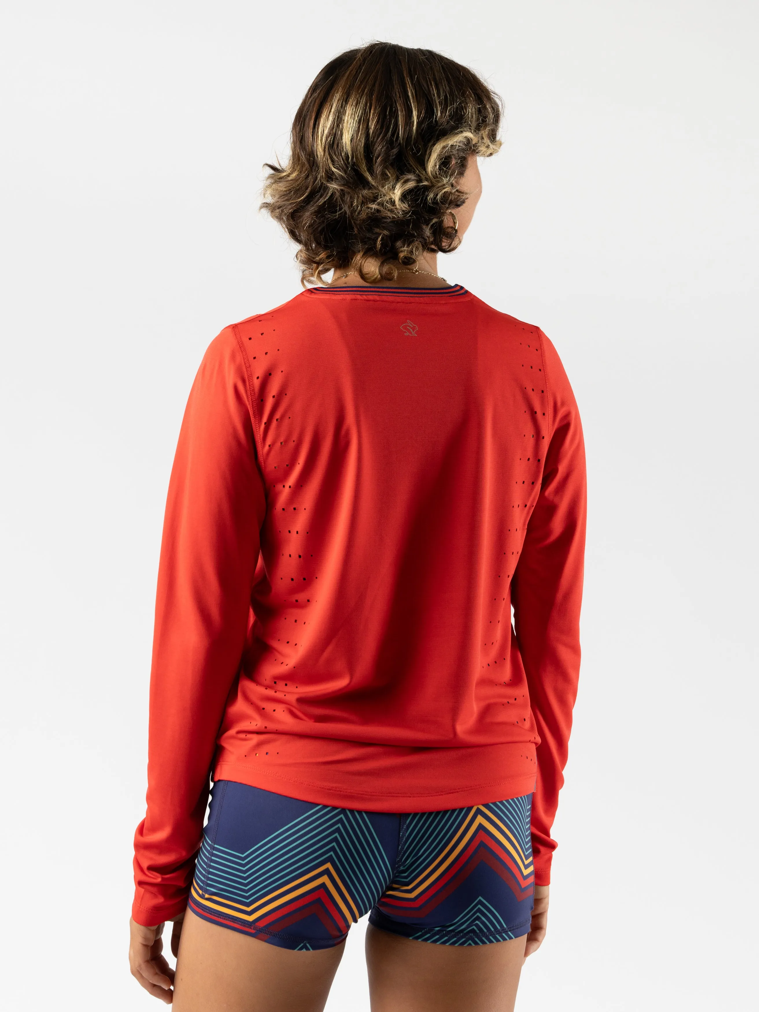rabbit - Race Pace Tee LS - Fiery Red - Women's