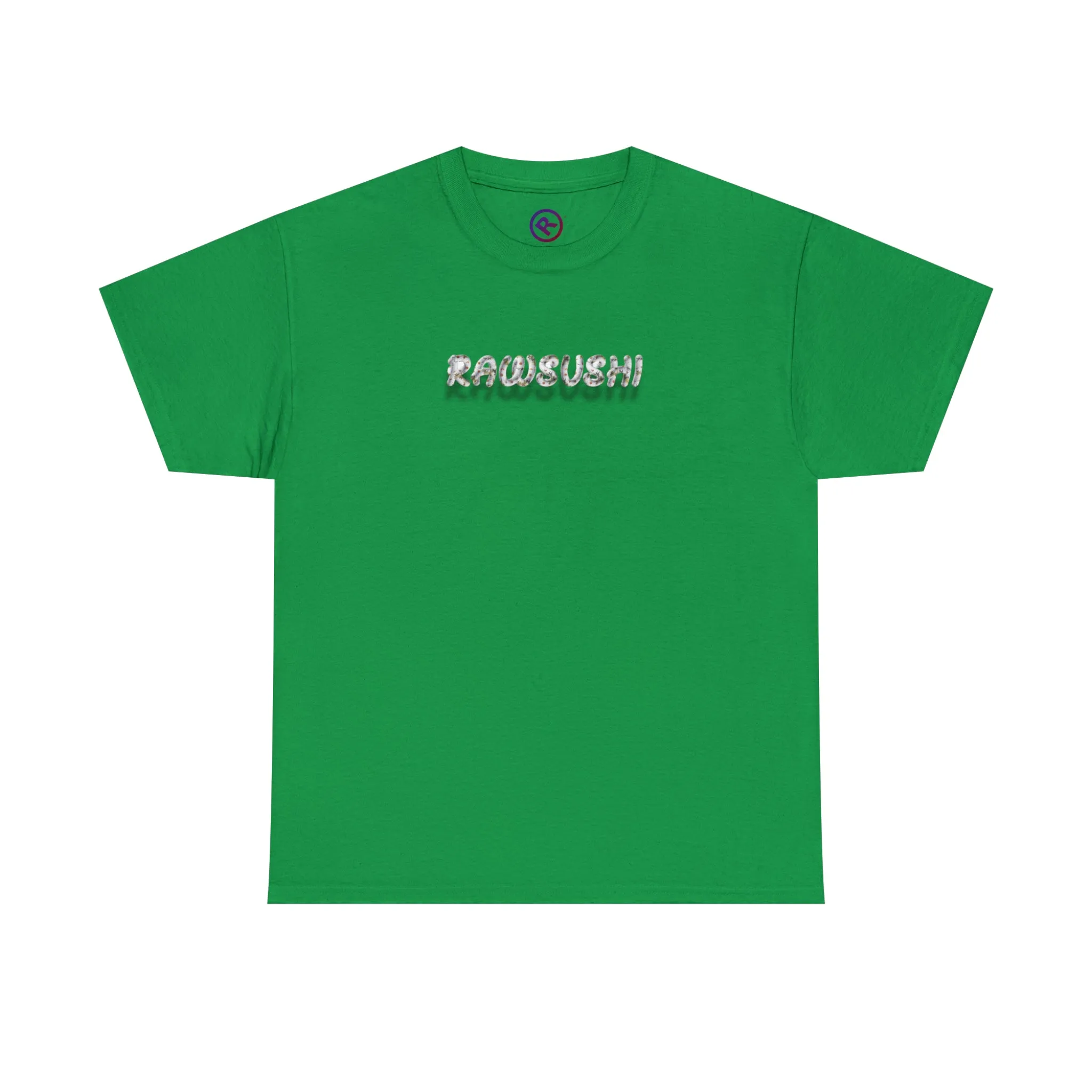 Raw Sushi "Raw suhi flowers" Heavy Cotton Tee green