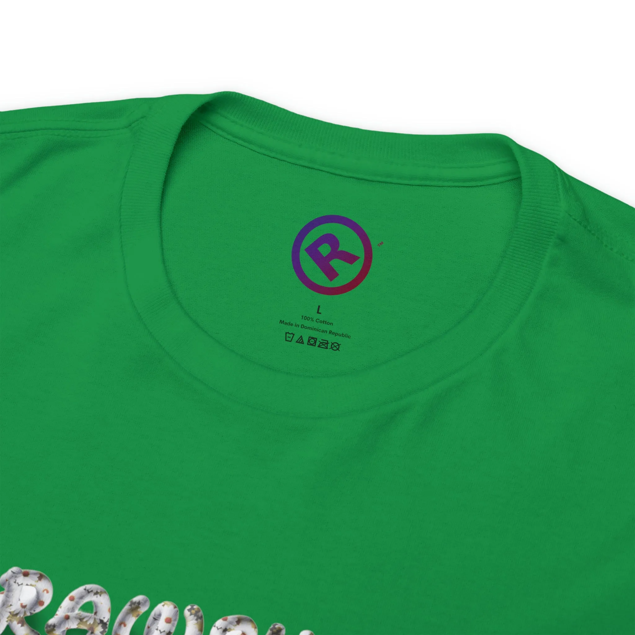 Raw Sushi "Raw suhi flowers" Heavy Cotton Tee green