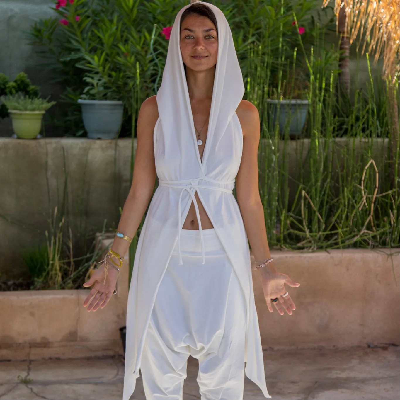 Ray | Gray Hooded Top | Her