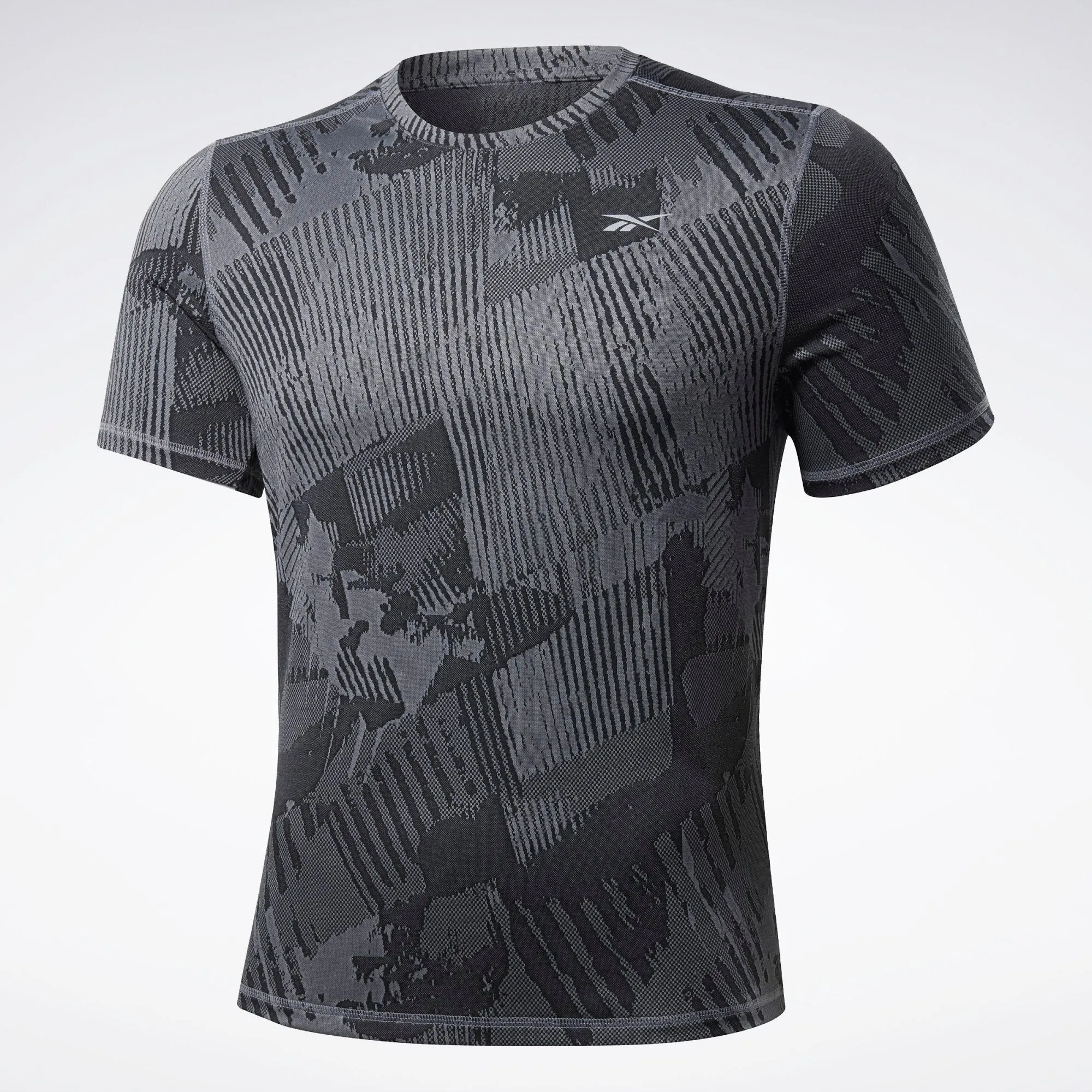 Reebok One Series Running Jacquard Mens Tee -Grey