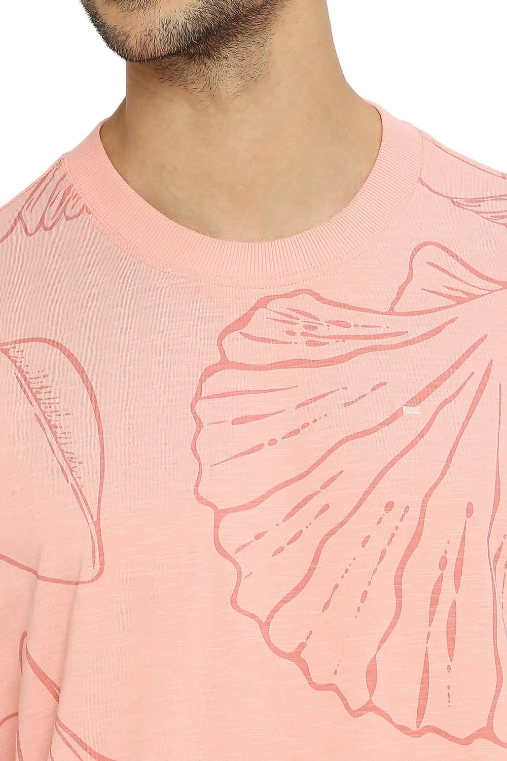Relaxed Fit Cotton Printed Crew T-shirts