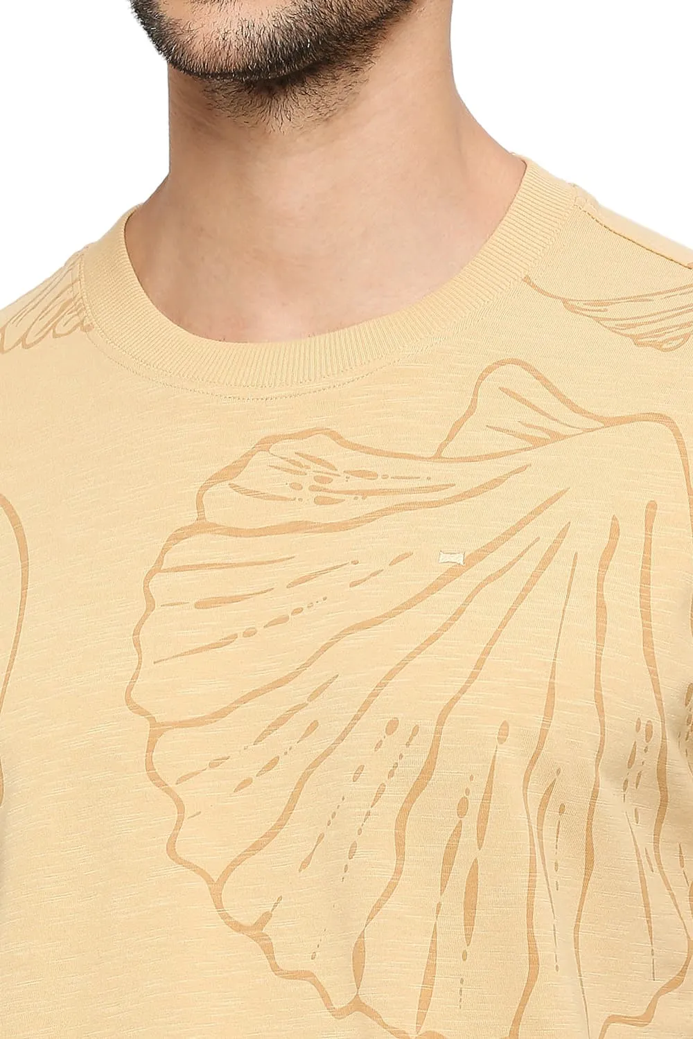 Relaxed Fit Cotton Printed Crew T-shirts