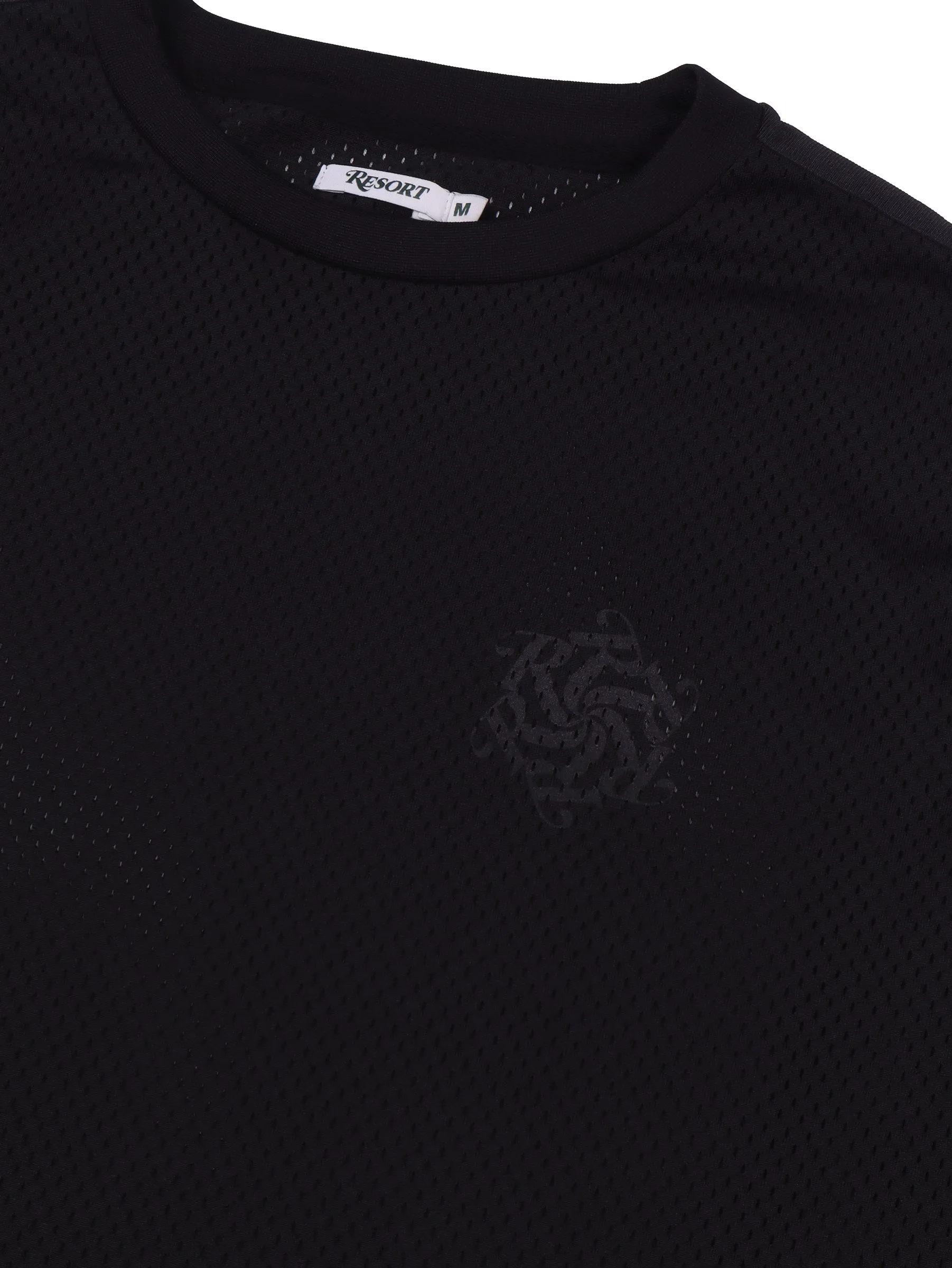 RESORT PERFORMANCE MESH VORTEX CREW BLACK