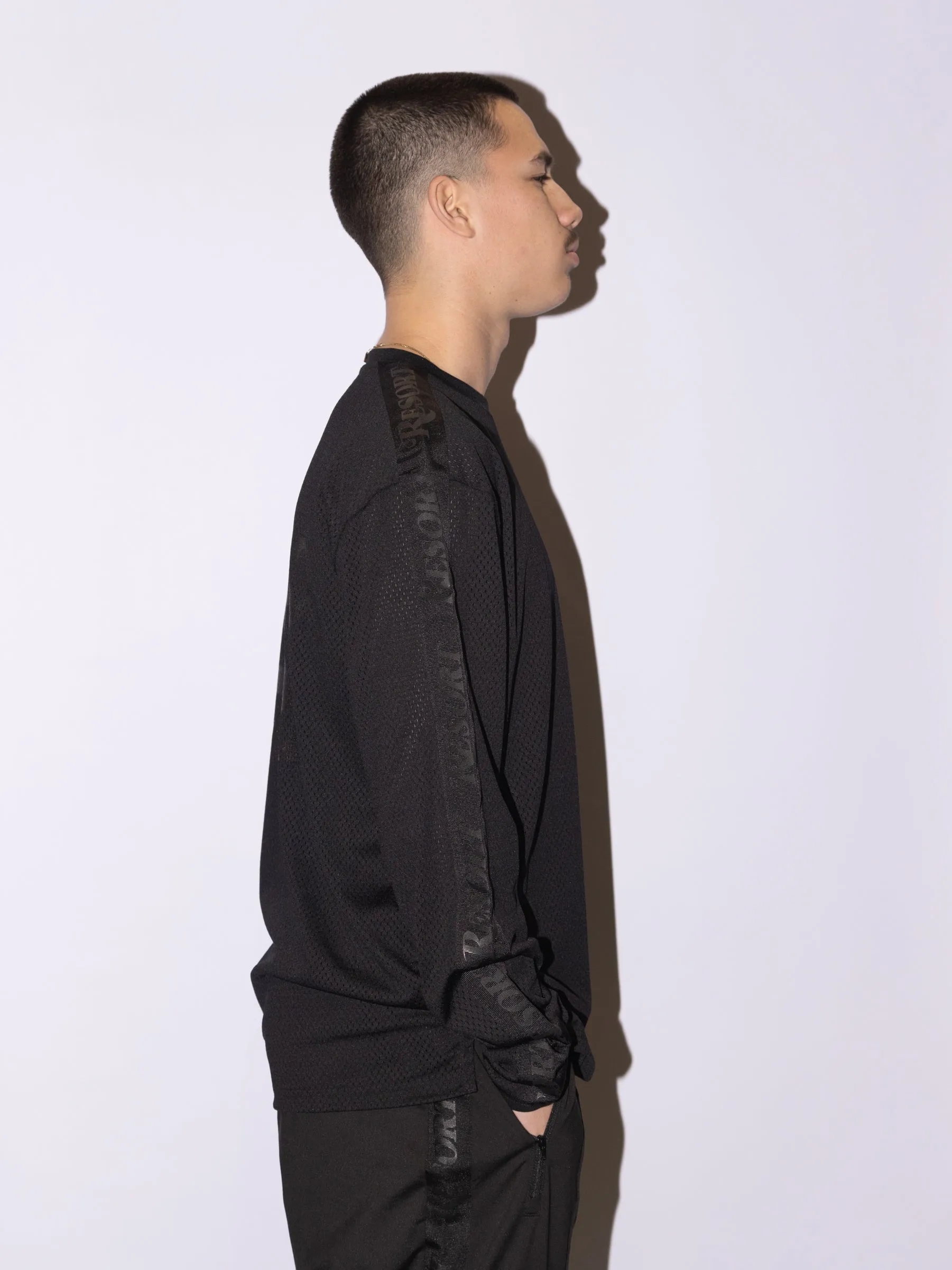 RESORT PERFORMANCE MESH VORTEX CREW BLACK
