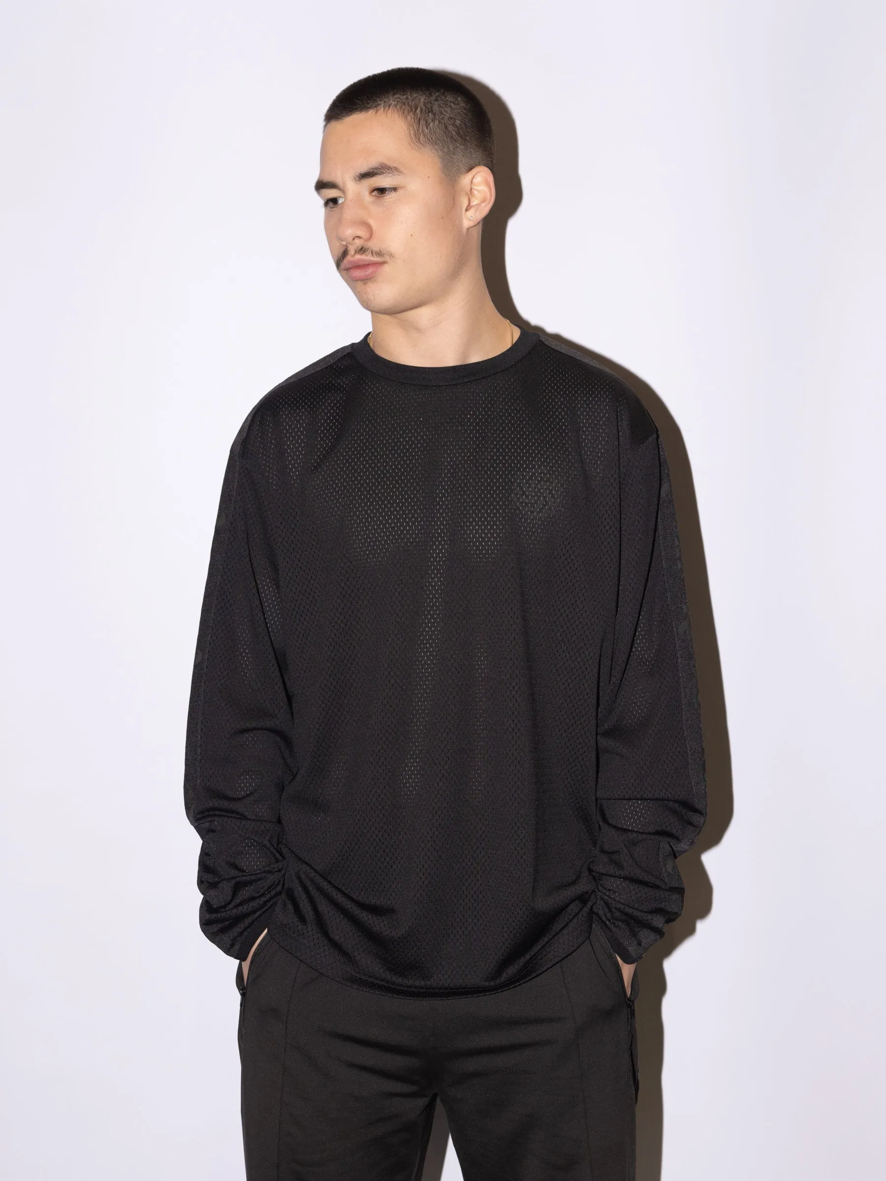 RESORT PERFORMANCE MESH VORTEX CREW BLACK