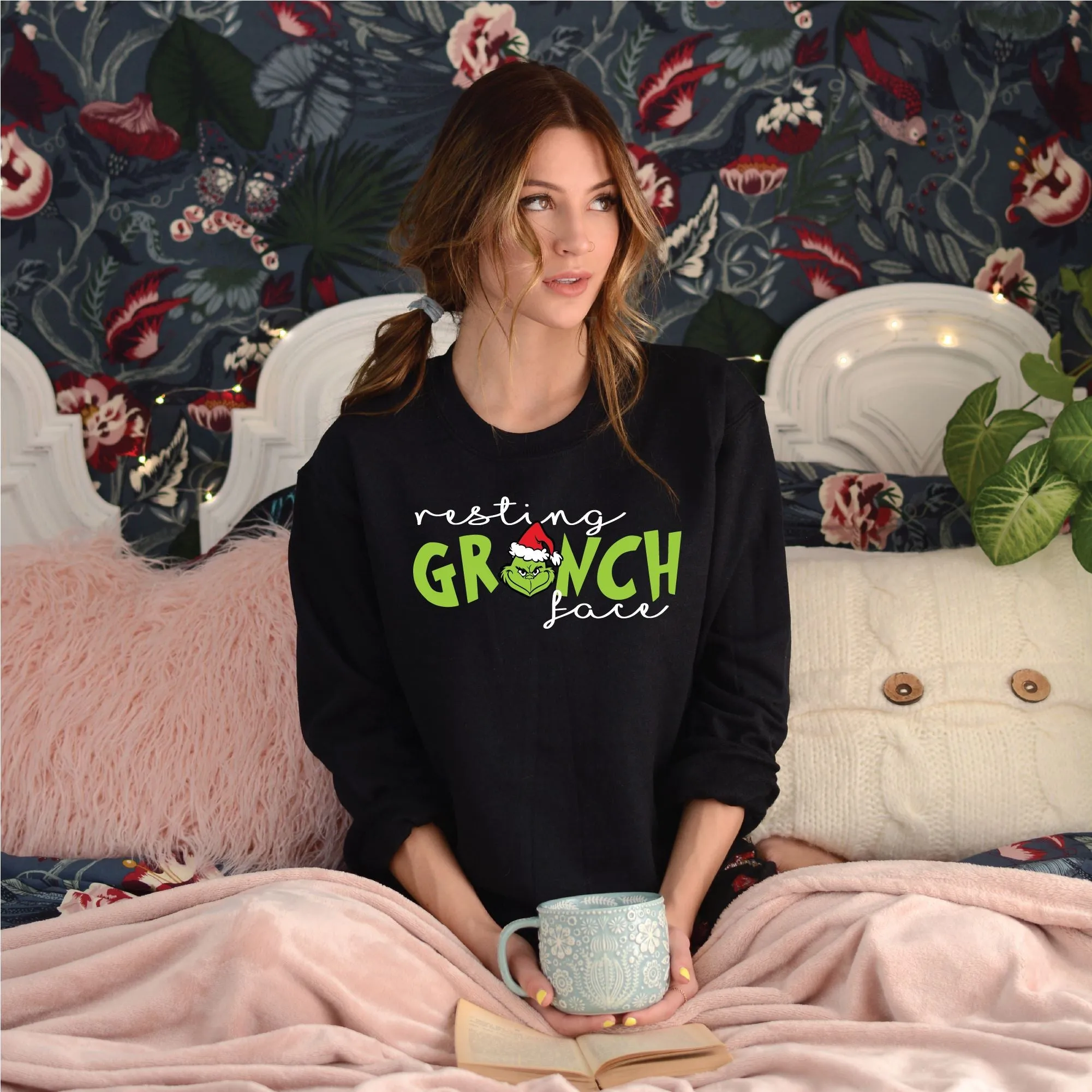 Resting Grinch Face Sweatshirt