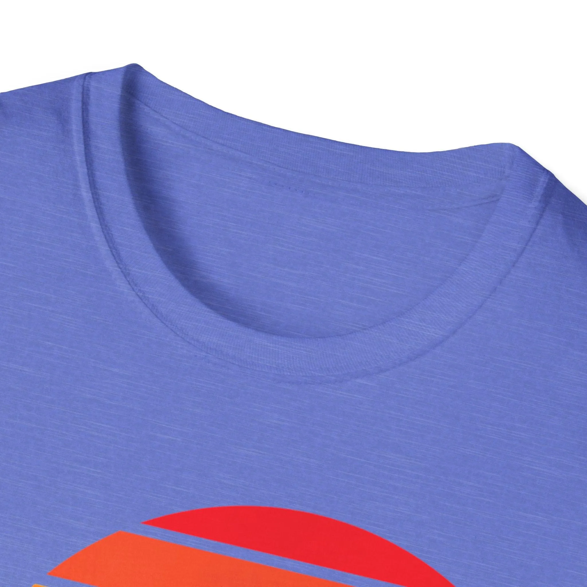 Retro Beach Summer Vibe Sunset And Palm Trees Unisex Softstyle T-Shirt