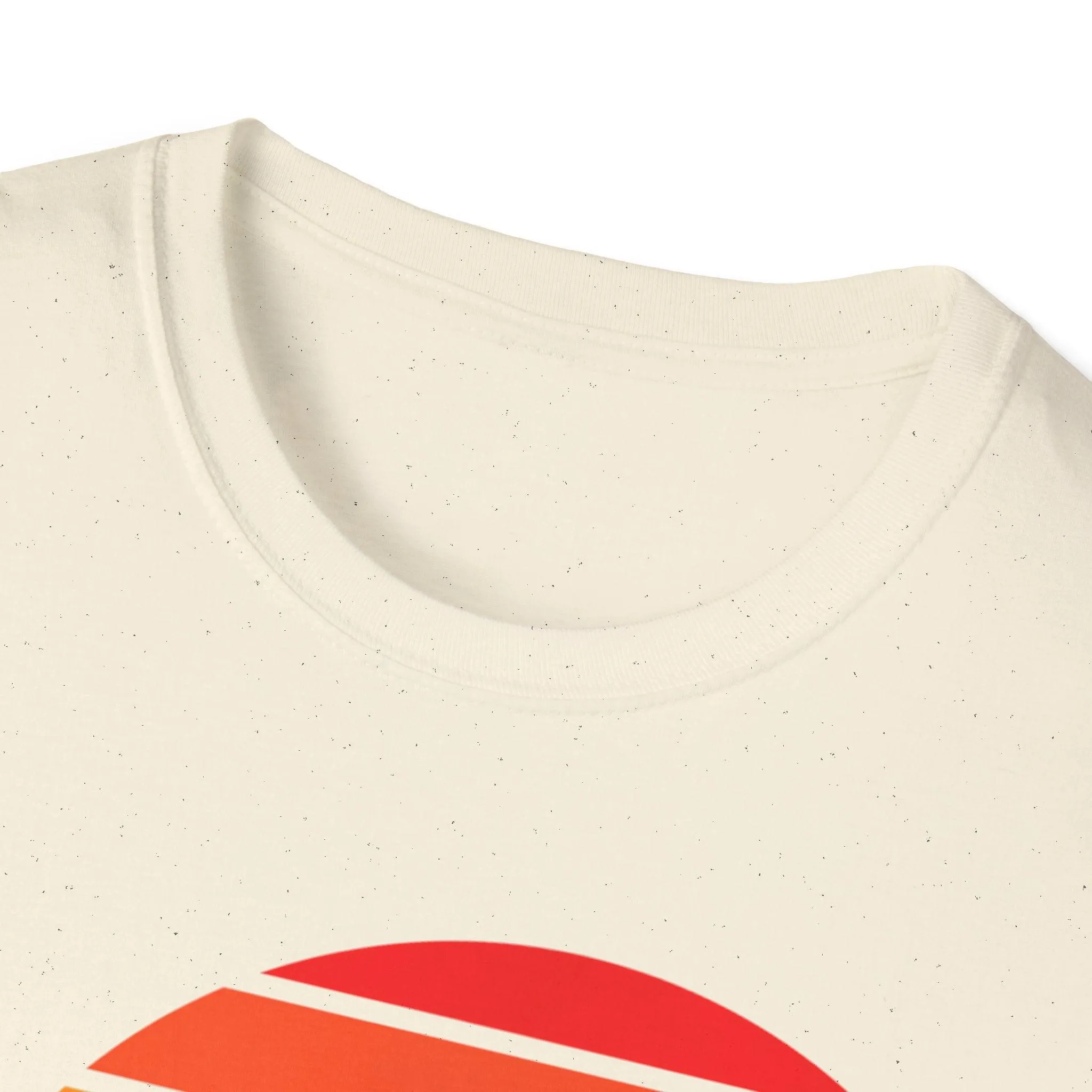 Retro Beach Summer Vibe Sunset And Palm Trees Unisex Softstyle T-Shirt