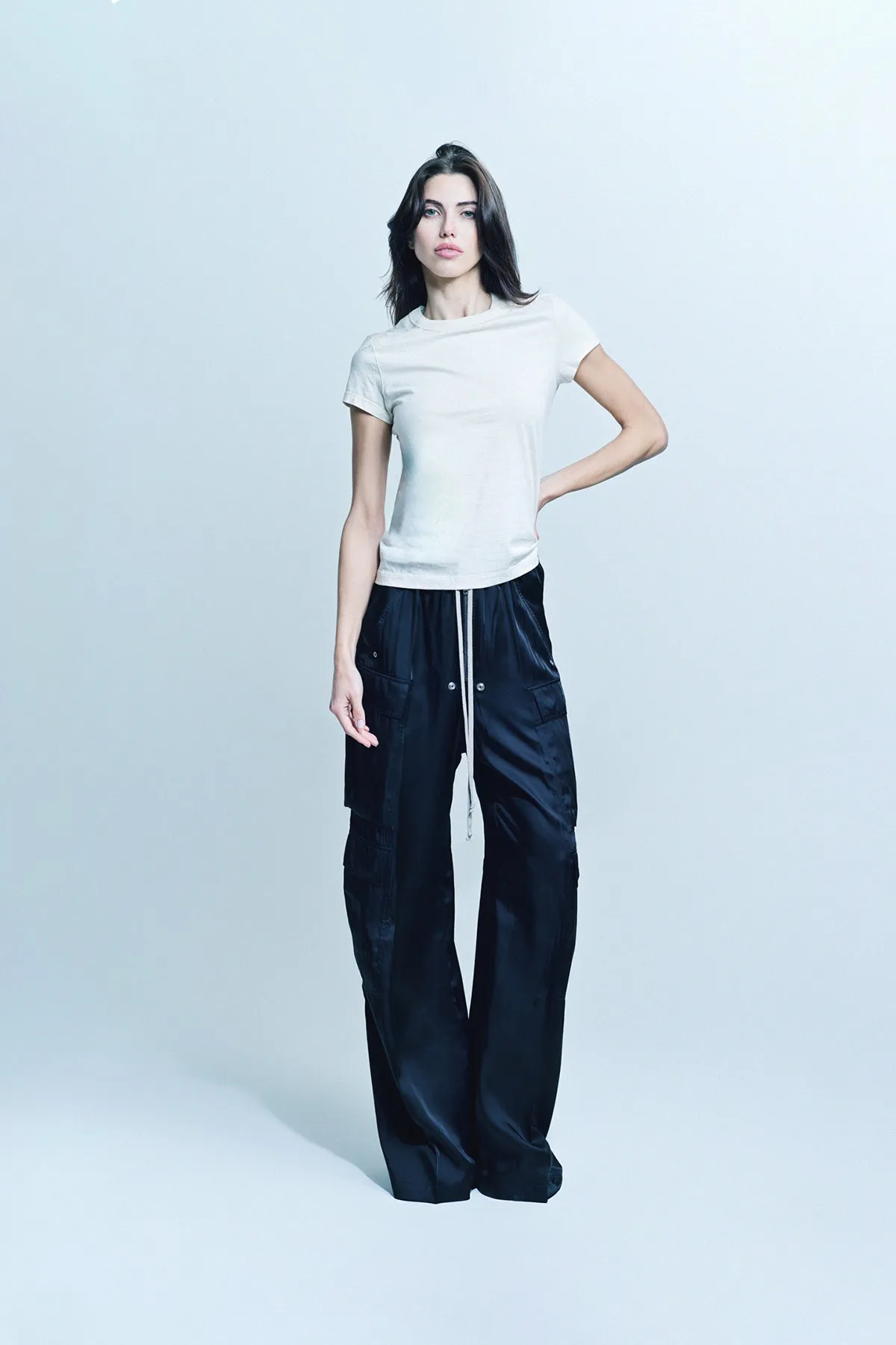 RICK OWENS | CROP LEVEL SHORT SLEEVE TEE