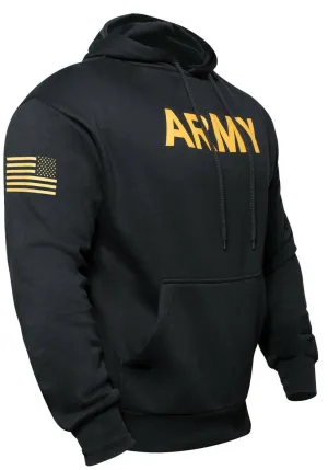 Rothco Army Printed Pullover Hoodie - Black